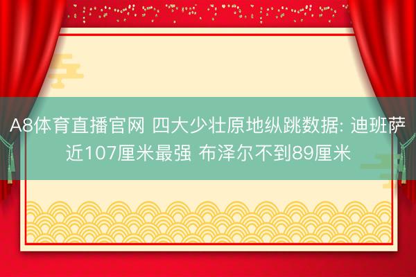 A8体育直播官网 四大少壮原地纵跳数据: 迪班萨近107厘米最强 布泽尔不到89厘米