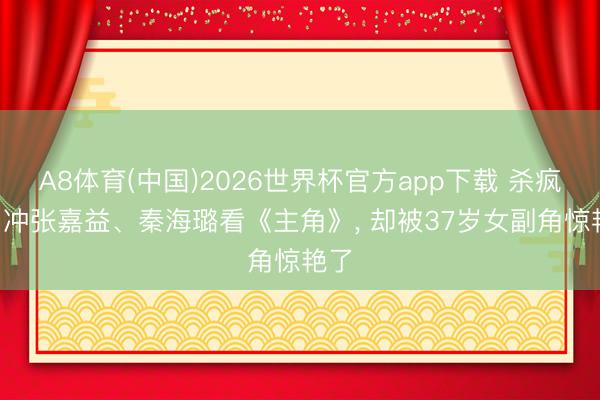 A8体育(中国)2026世界杯官方app下载 杀疯了! 冲张嘉益、秦海璐看《主角》， 却被37岁女副角惊艳了