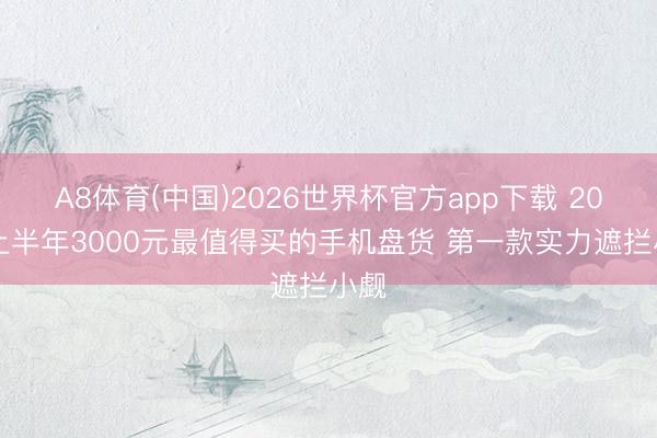 A8体育(中国)2026世界杯官方app下载 2026上半年3000元最值得买的手机盘货 第一款实力遮拦小觑