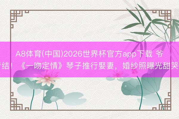 A8体育(中国)2026世界杯官方app下载 爷青结！《一吻定情》琴子推行娶妻，婚纱照曝光甜哭了