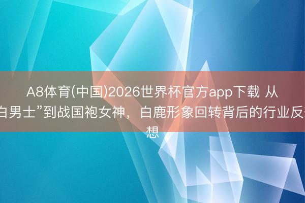 A8体育(中国)2026世界杯官方app下载 从“白男士”到战国袍女神，白鹿形象回转背后的行业反想
